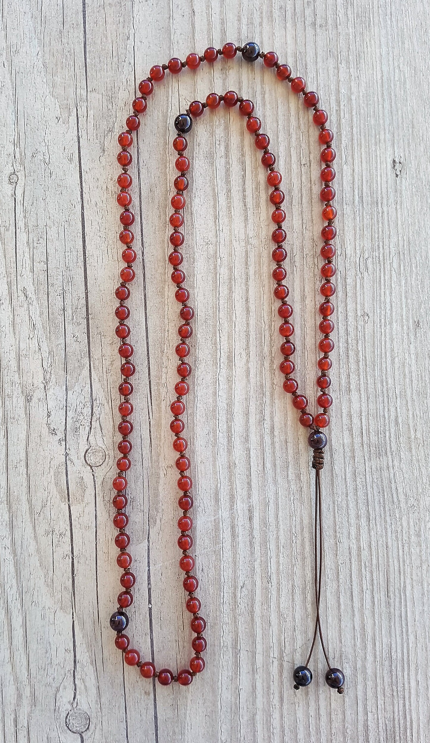 Carnelian Mala, Garnet Mala, 108 Mala, 108 Mala Bracelet, Red Mala Beads, 108 Mala Beads, 108 Prayer Beads, Boho Necklace, Knotted Mala Bead