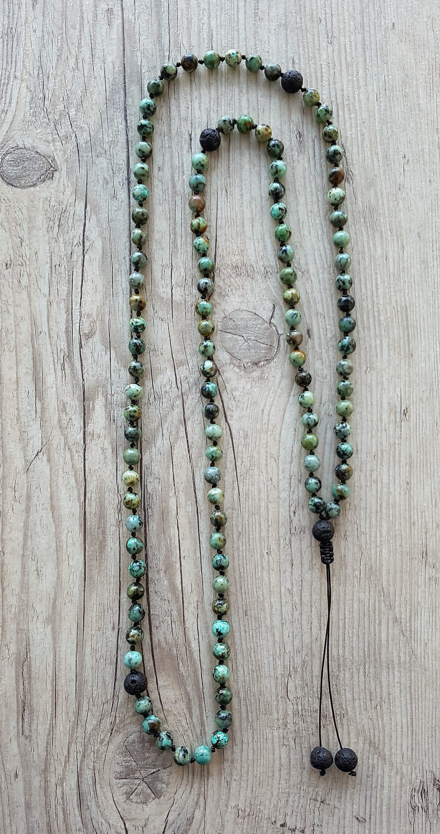 African Turquoise, Turquoise Mala, Volcanic rock Mala, 108 Mala, 108 Mala Necklace, 108 Mala Bracelet, 108 Men Mala, 108 Mala Beads, 108
