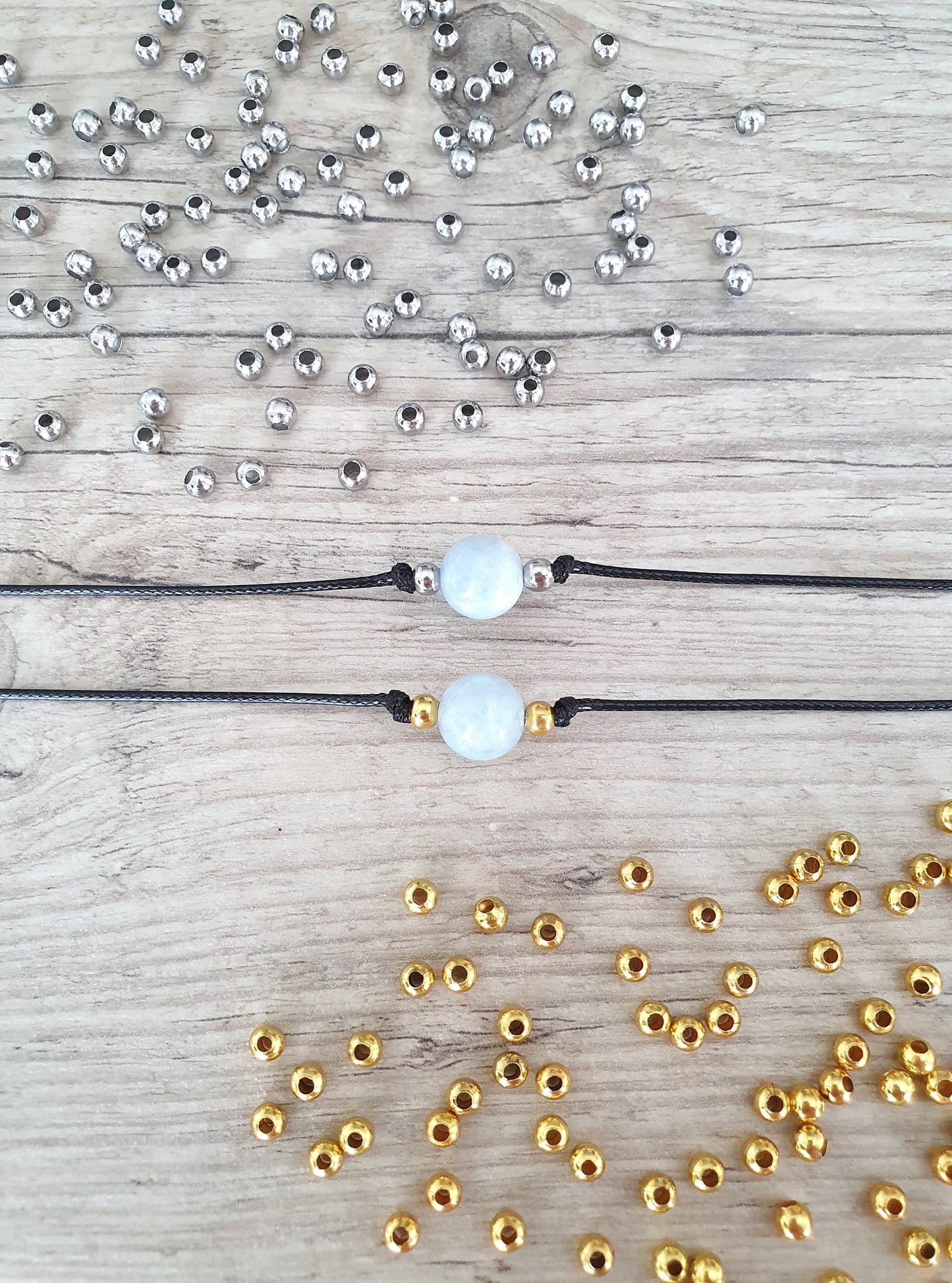 Aquamarine Choker, Aquamarine Necklace, Gold Plated Beads, Steel Beads, Gemstone Choker, Gemstone Necklace, Cord Necklace, Minimalistic Jewe