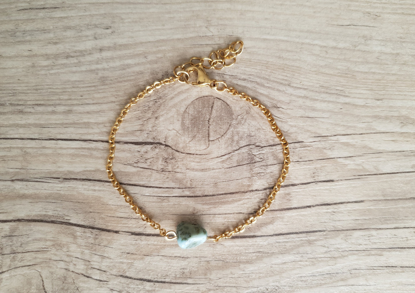 Larimar Anklet, Gold Anklet, Silver Anklet, Blue Anklet, Ankle Bracelet, Pisces Anklet, Crystal Anklet, Gemstone Anklet, Birthday Gift