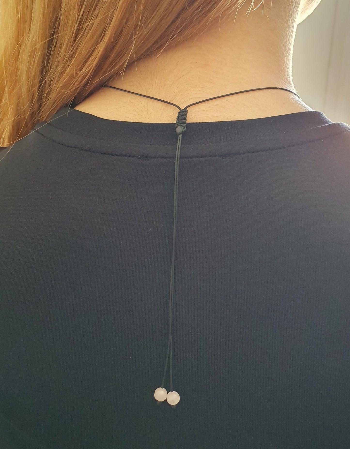 Lepidolite Necklace, Choker Necklace, Dainty Bead Choker, Bridesmaid Necklace, Girlfriend Gift, Minimalist Choker, Adjustable Necklace