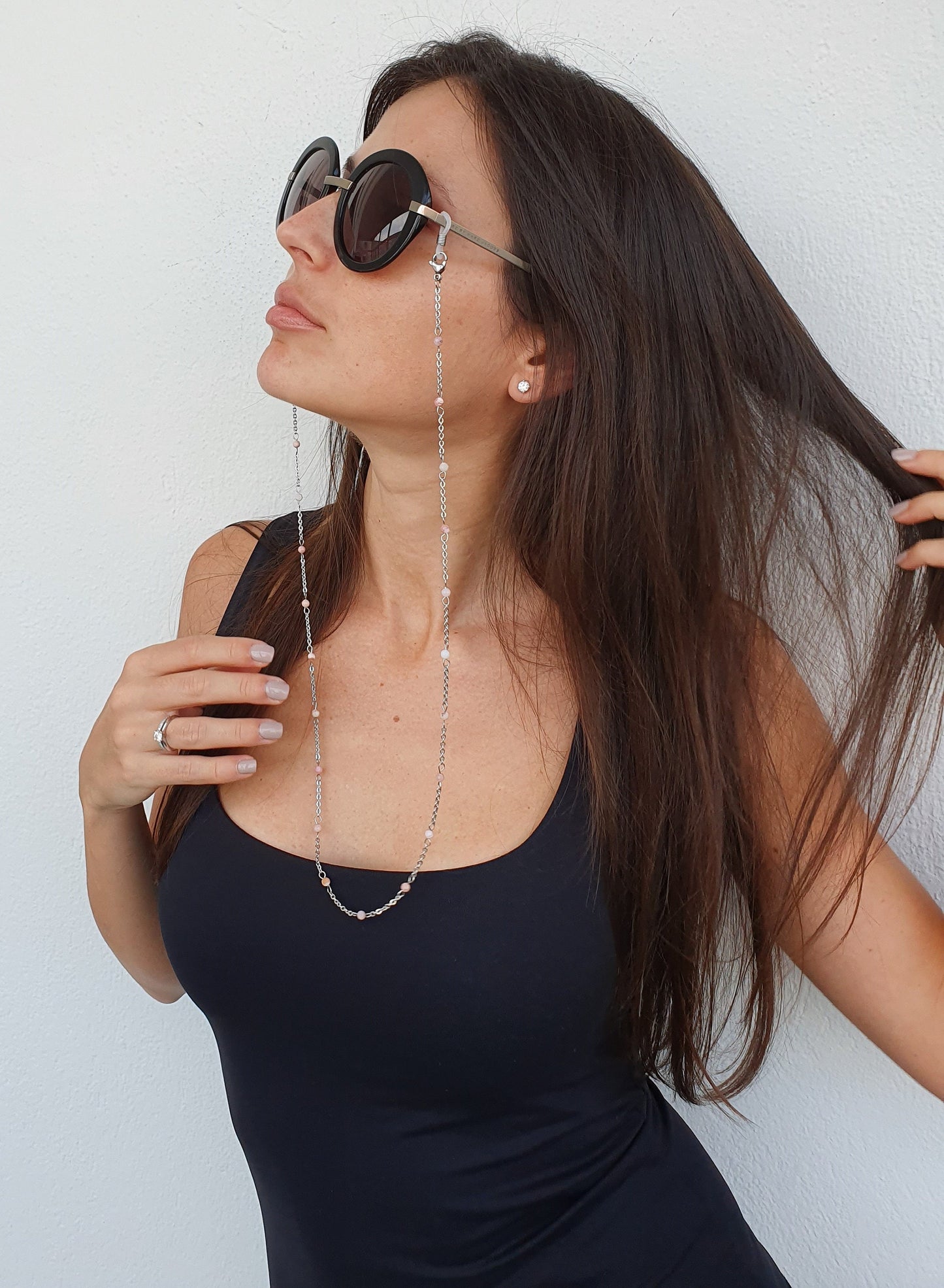 Gemstone Chain, Eyeglass Gold Chain, Glasses Silver Chain, Glasses Chain, Eyeglasses Chain, Glasses Holder, Sunglasses Chain, Gift for Her