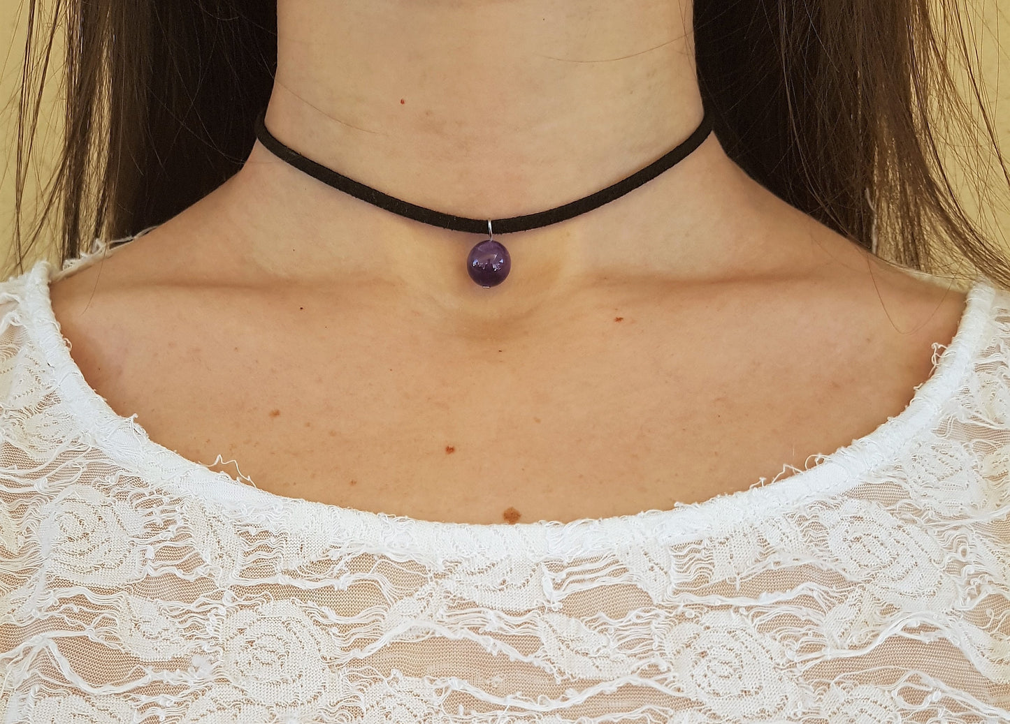 Suede Choker, Crystal Choker, Trendy Choker, Charm Necklaces, Party Necklace, Party Choker, Black Suede Choker, Gemstone Choker, Choker Neck