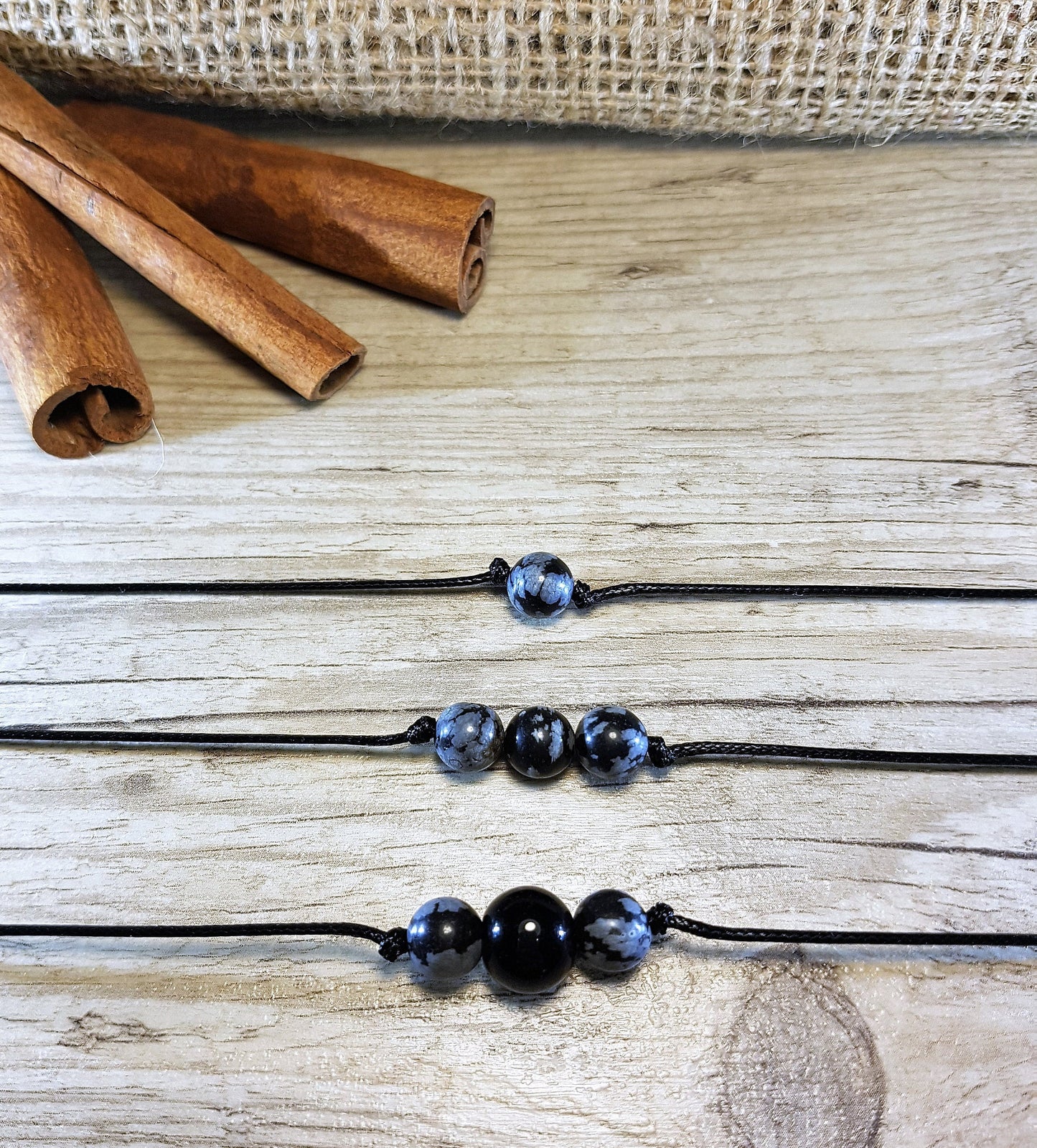 Snowflake Obsidian, Obsidian Choker, Black Onyx Choker, Gemstone Choker, Boho Choker, Bohemian Choker, Thin Black Choker, Cute Choker