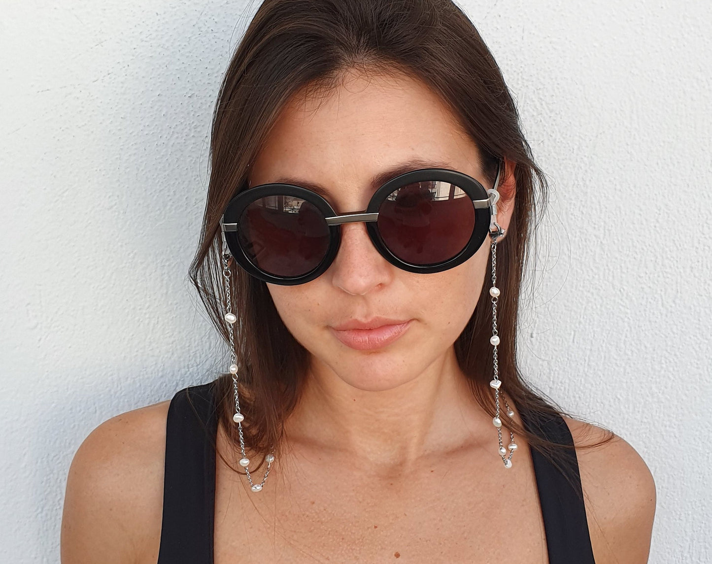 Freshwater Pearl, Pearl Chain, Eyeglass Gold Chain, Glasses Silver Chain, Glasses Chain, Eyeglasses Chain, Glasses Holder, Sunglasses Chain