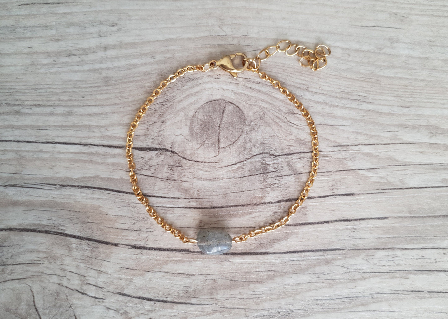 Labradorite Anklet, Gold Anklet, Silver Anklet, Gray Anklet, Ankle Bracelet, September Birthstone, Crystal Anklet, Gemstone Anklet, Birthday
