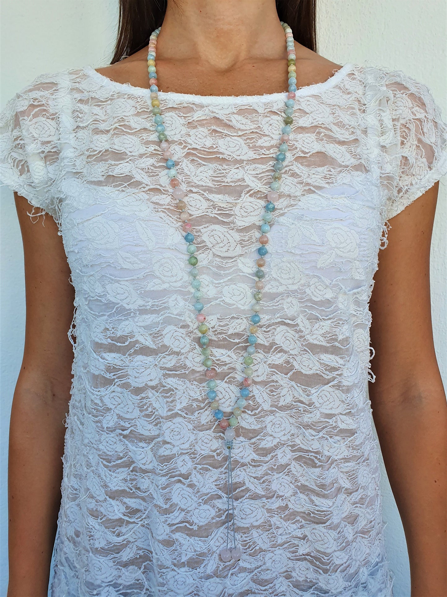 Morganite Mala, Rose Quartz Mala, 108 Mala, 108 Mala Necklace, 108 Mala Bracelet, 108 Men Mala, 108 Mala Beads, 108 Prayer Beads, 108 Women