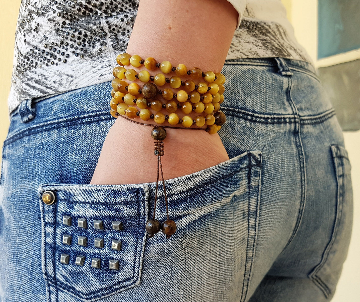 Tigers Eye Mala, Bronzite Mala, 108 Mala, 108 Mala Necklace, 108 Mala Bracelet, 108 Men Mala, 108 Mala Beads, 108 Prayer Beads, 108 Women