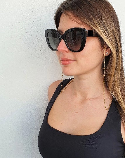 Gold Glasses Chain, Elegant Glass Chain, Sunglasses Chain, Eyeglass Gold Chain, Sunglasses Holder, Glasses Chain, Eyeglasses Chain, Gold