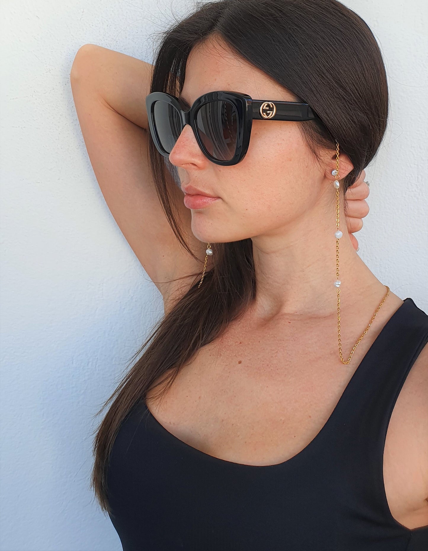 Pearl Chain, Gold Chain, Freshwater Pearl, Eyeglass Gold Chain, Glasses Silver Chain, Glasses Chain, Eyeglasses Chain, Glasses Holder