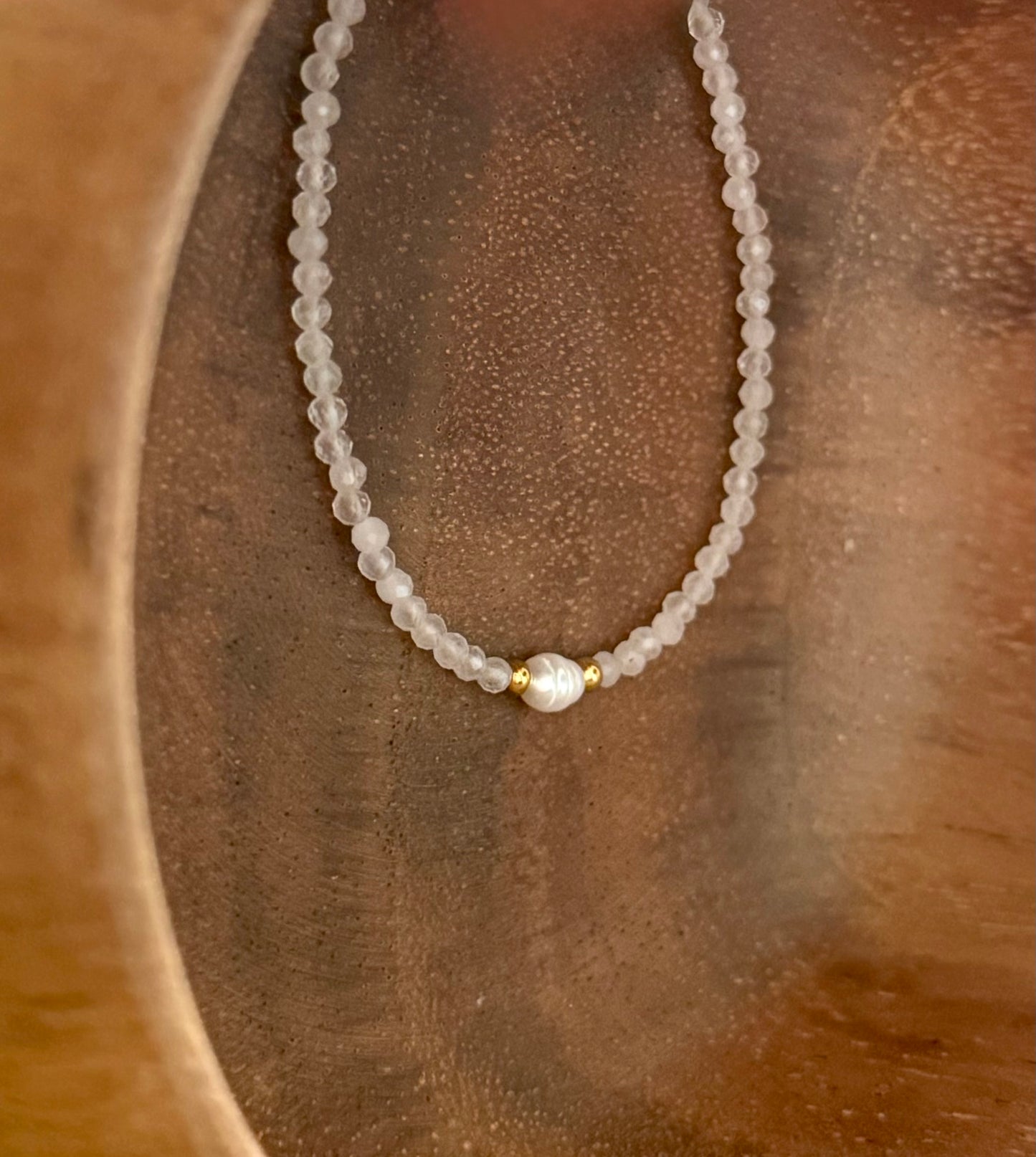 Taurus Bracelet, Rose Quartz, Freshwater Pearl