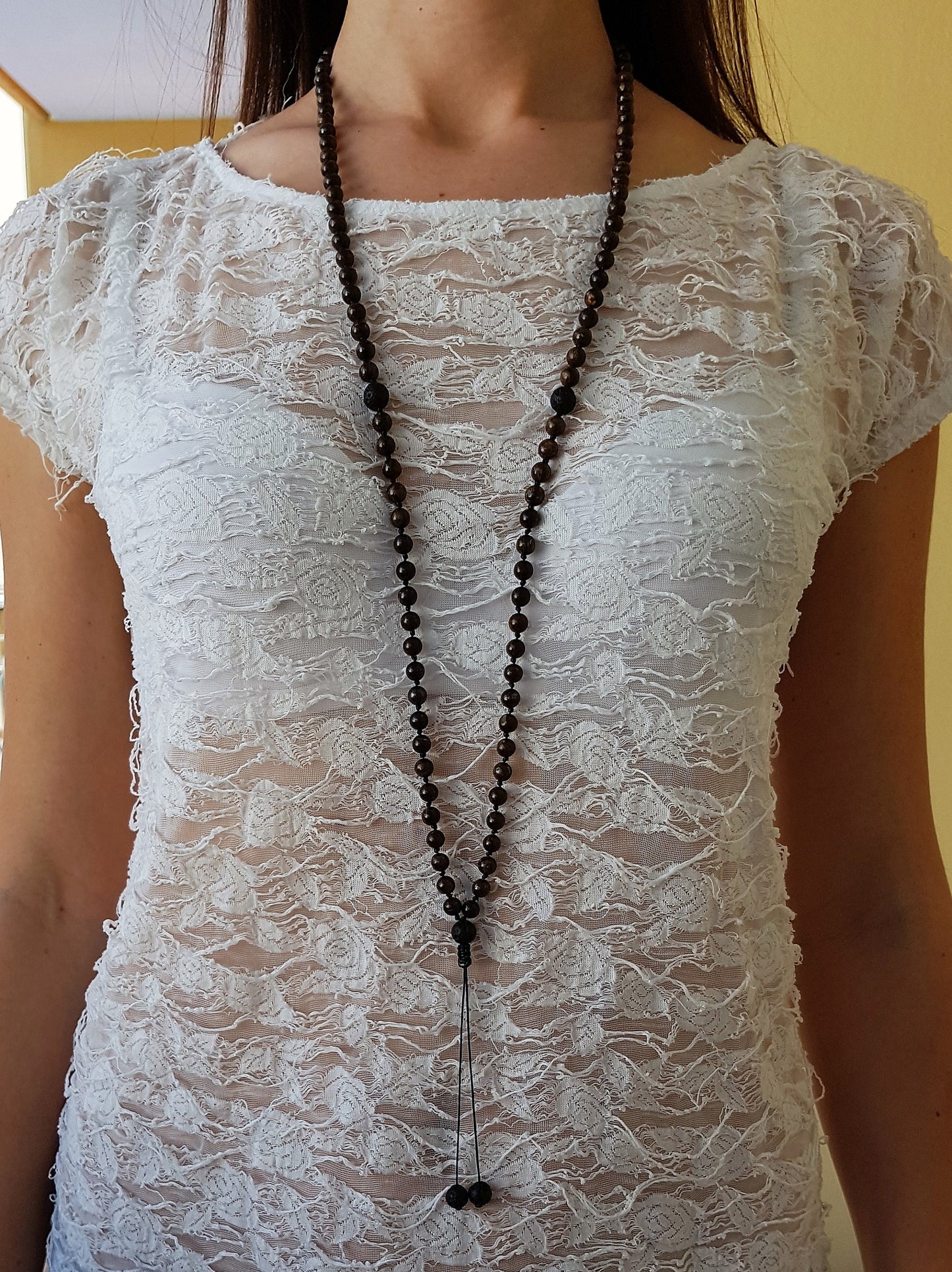 Bronzite Mala, Volcanic rock Mala, 108 Mala, 108 Mala Necklace, 108 Mala Bracelet, 108 Men Mala, 108 Mala Beads, 108 Prayer Beads, 108 Women