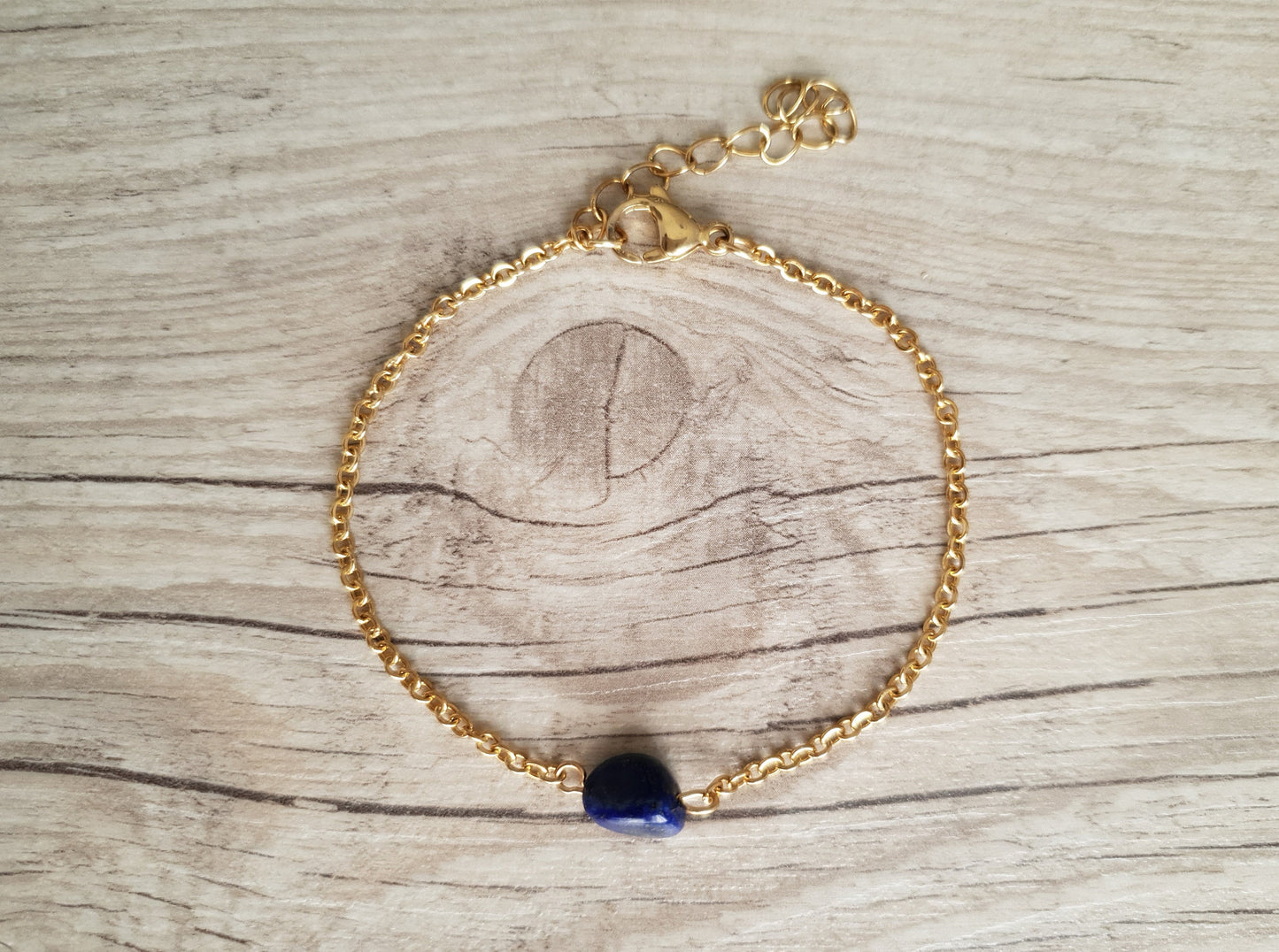Lapis Lazuli Anklet, Gold Anklet, Silver Anklet, Blue Anklet, Ankle Bracelet, September Birthstone, Crystal Anklet, Gemstone Anklet
