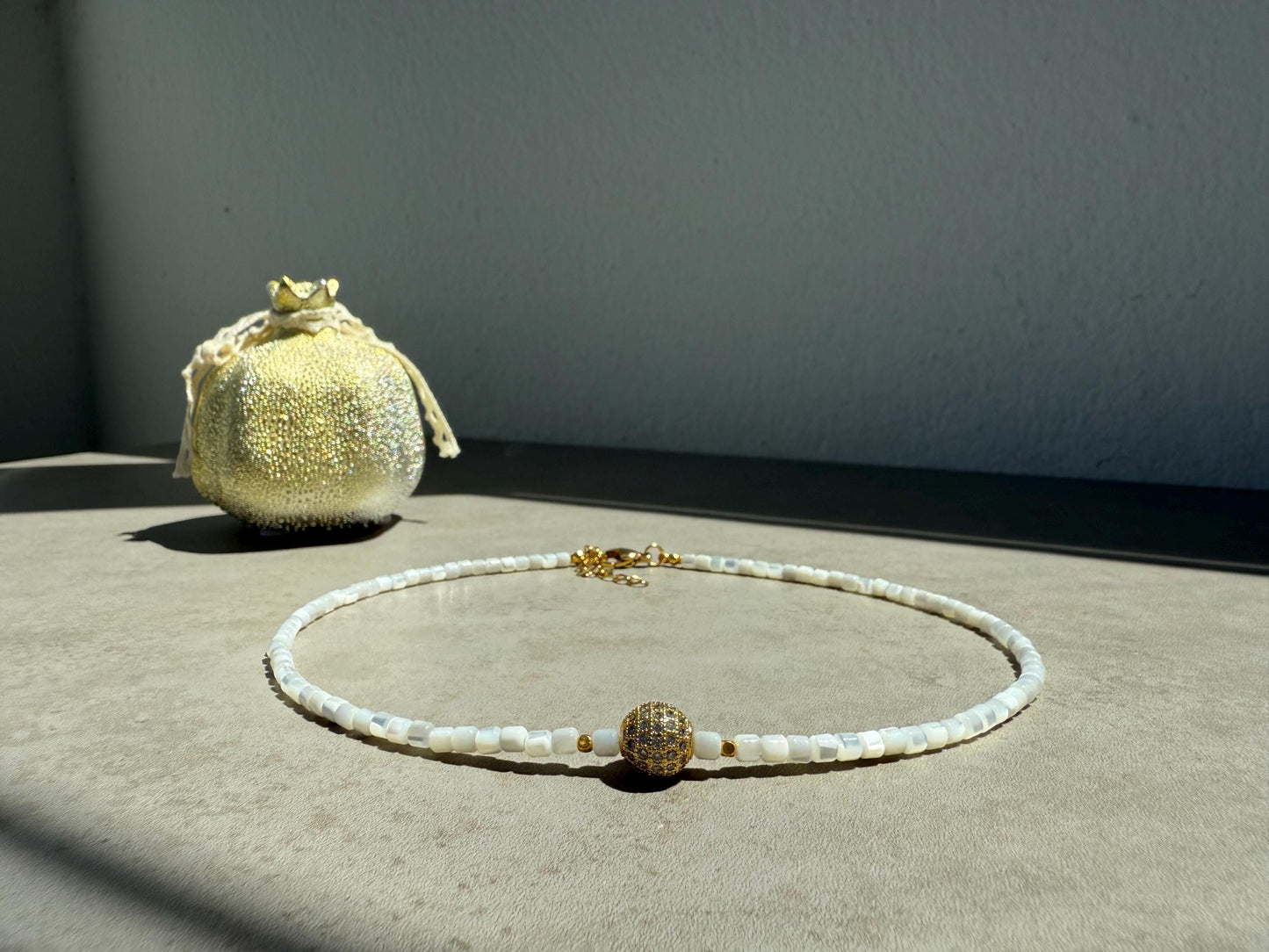 Shell Necklace, Natural Stone, Mothers Day, Elegant Necklace, Bride Necklace, Bridesmaids necklace, White Pearl Necklace, White Shell