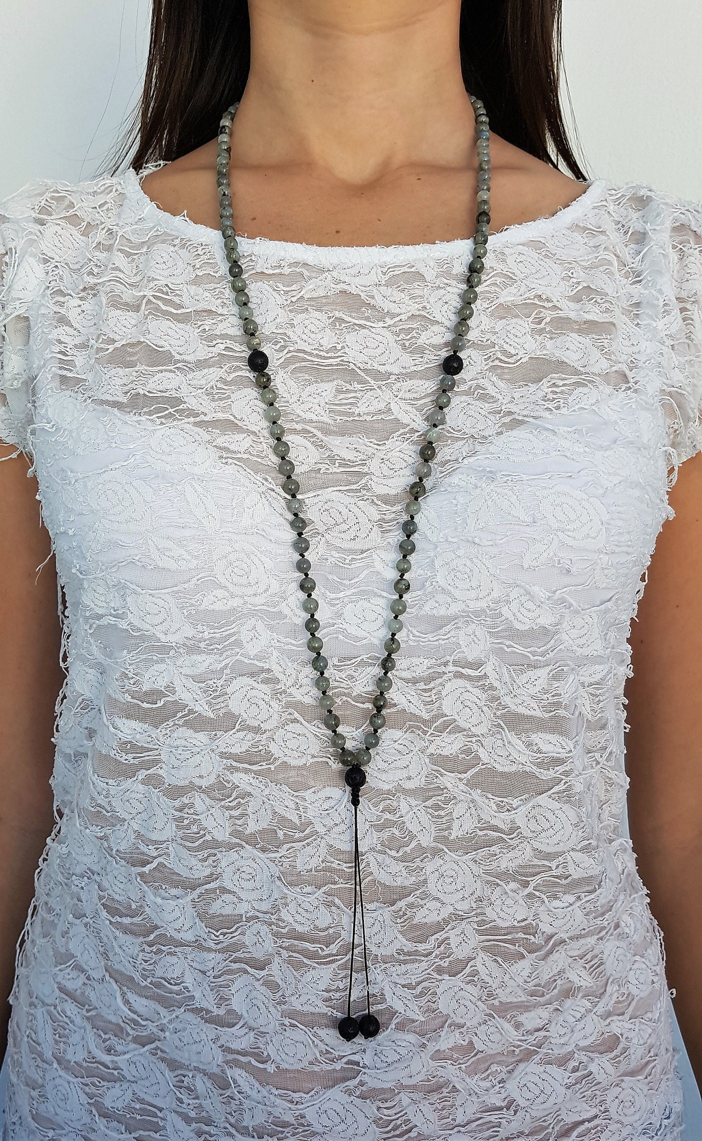 Labradorite Mala, Volcanic rock Mala, 108 Mala, 108 Mala Necklace, 108 Mala Bracelet, 108 Men Mala, 108 Mala Beads, 108 Prayer Beads, 108
