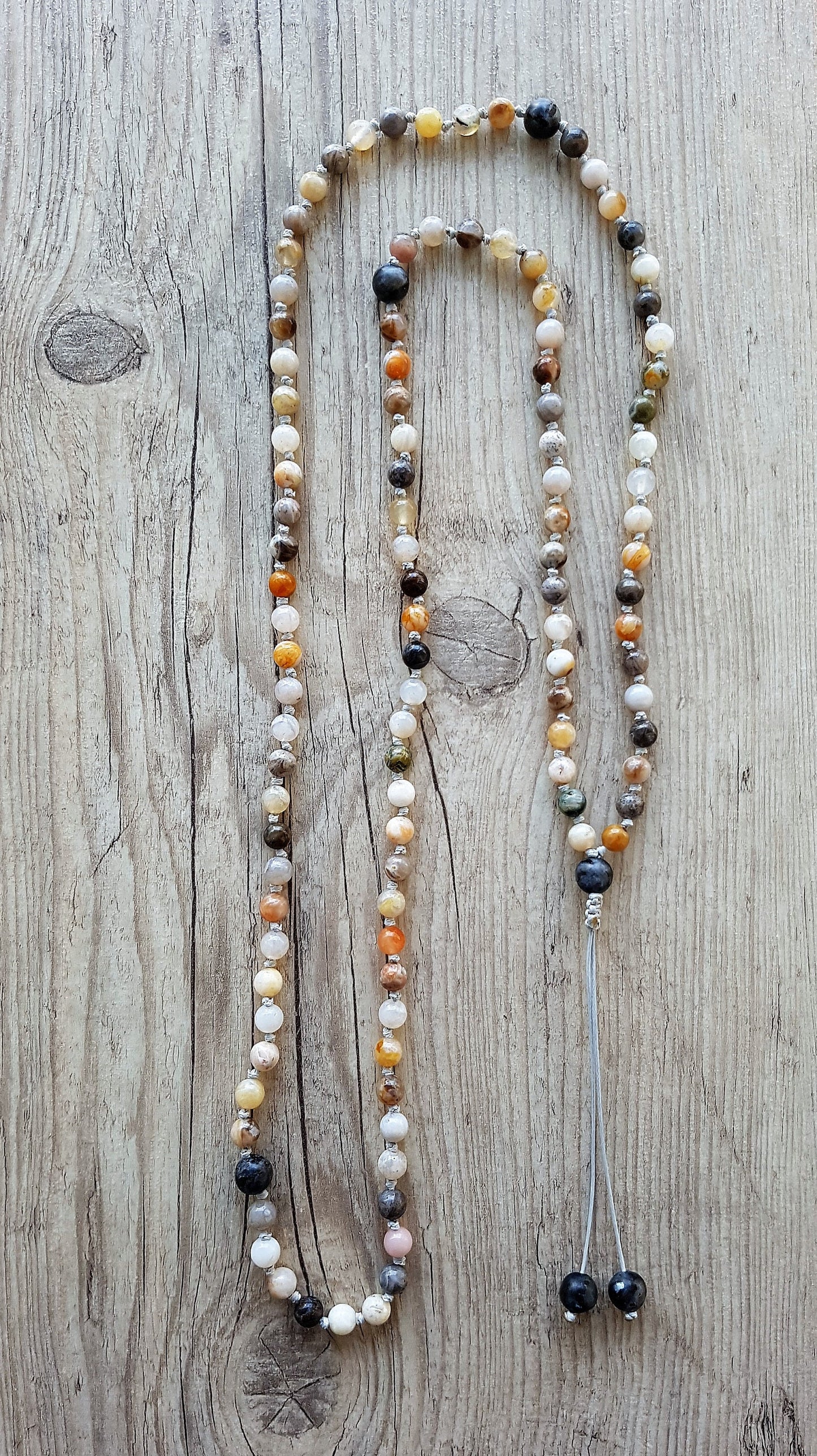 Bamboo Agate Mala, Labradorite Mala, 108 Mala, 108 Mala Necklace, 108 Mala Bracelet, 108 Men Mala, 108 Mala Beads, 108 Prayer Beads, 108