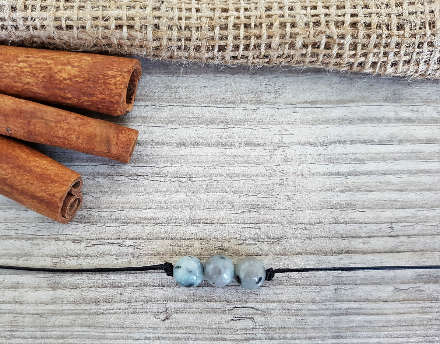 Kiwi Jasper Choker, Jasper Choker, Gemstone Choker, Boho Choker, Bohemian Choker, Healing Stones, Thin White Choker, Cute Choker, Choker
