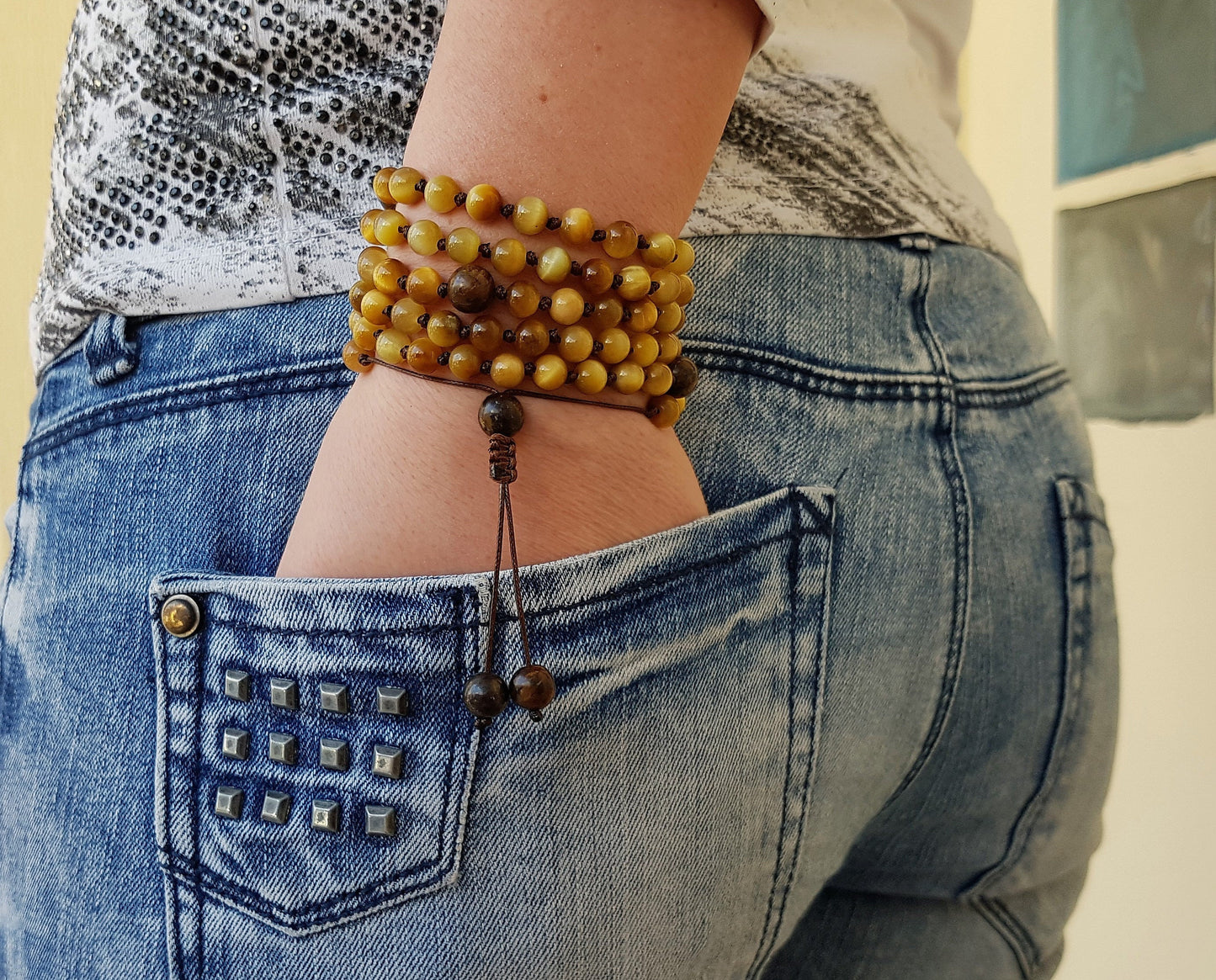 Tigers Eye Mala, Bronzite Mala, 108 Mala, 108 Mala Necklace, 108 Mala Bracelet, 108 Men Mala, 108 Mala Beads, 108 Prayer Beads, 108 Women