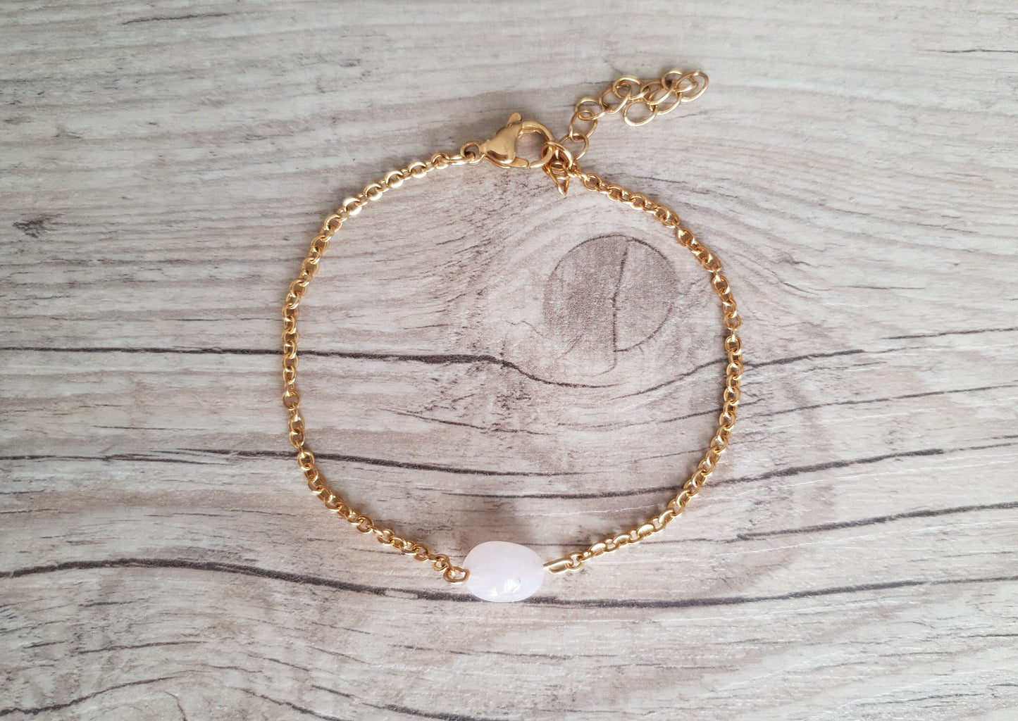 Rose Quartz Anklet, Gold Anklet, Silver Anklet, Pink Anklet, Ankle Bracelet, January Birthstone, Crystal Anklet, Gemstone Anklet, Birthday
