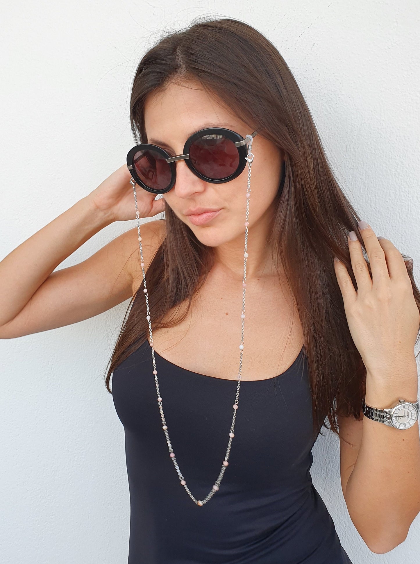 Gemstone Chain, Eyeglass Gold Chain, Glasses Silver Chain, Glasses Chain, Eyeglasses Chain, Glasses Holder, Sunglasses Chain, Gift for Her